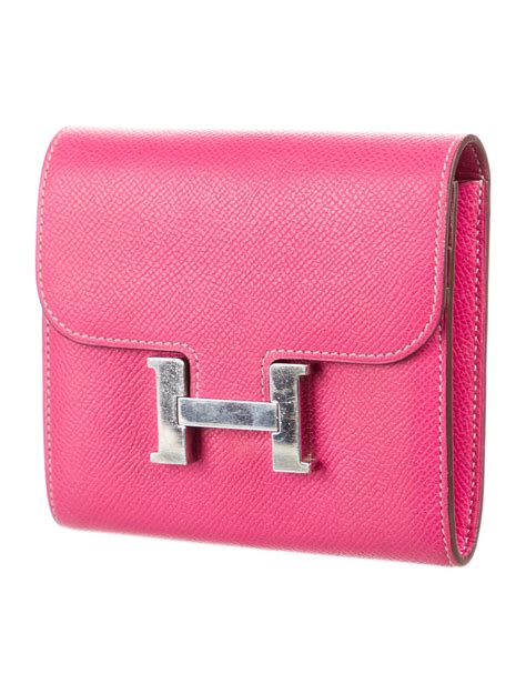 hermes constance compact passant wallet|hermes constance wallet with strap.